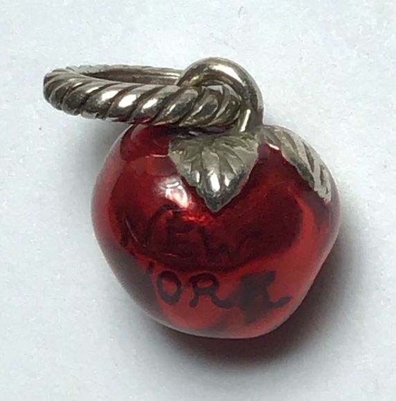 Brighton NY Love New York Red Enamel Big Apple / Dangle Bead for Charm Bracelet - Picture 4 of 4